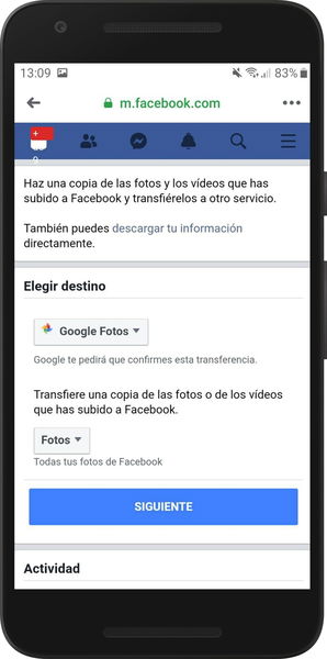 Cómo pasar tus fotos de Facebook a Google Fotos en 5 pasos fáciles