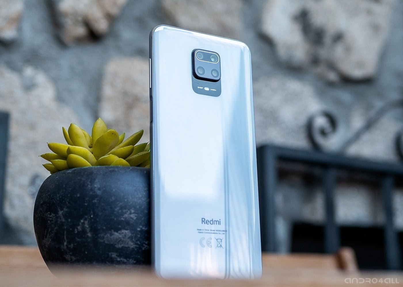 Redmi Note 9 Pro, color blanco