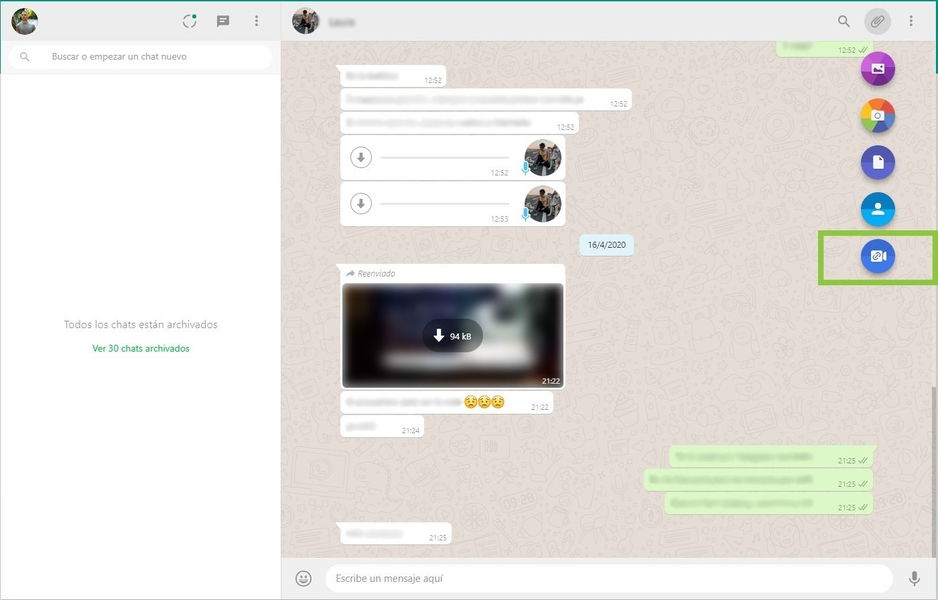 Cómo hacer una videollamada de Messenger Rooms a través de WhatsApp