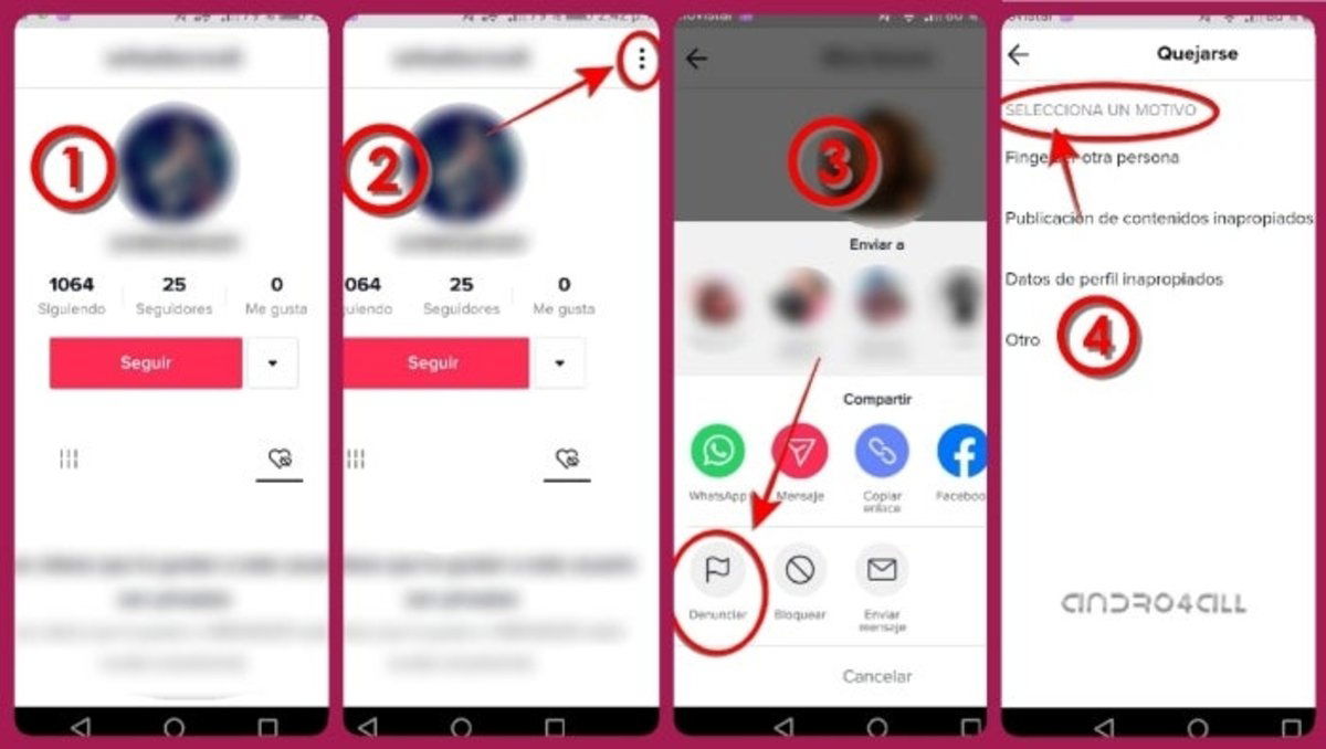 TikTok: Cómo informar o denunciar a un usuario