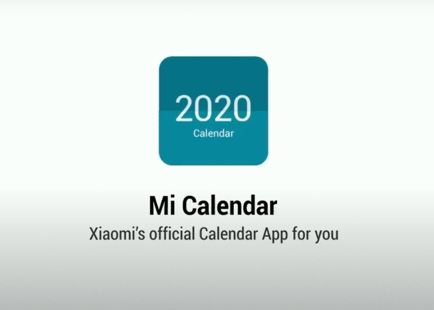 Xiaomi Mi Calendar