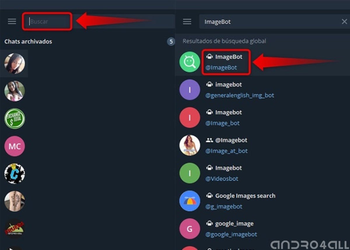 Como anadir un bot a Telegram desde PC
