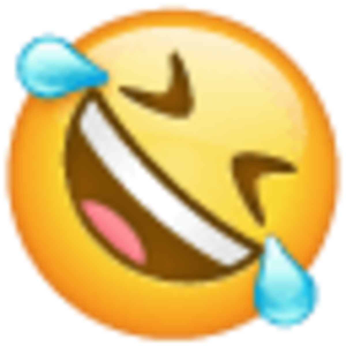 Emoji 1f923, cara rodando de risa