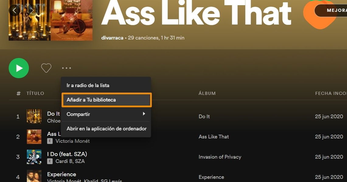 Cómo pasar tus listas de reproducción de Spotify a otra cuenta o a otro servicio