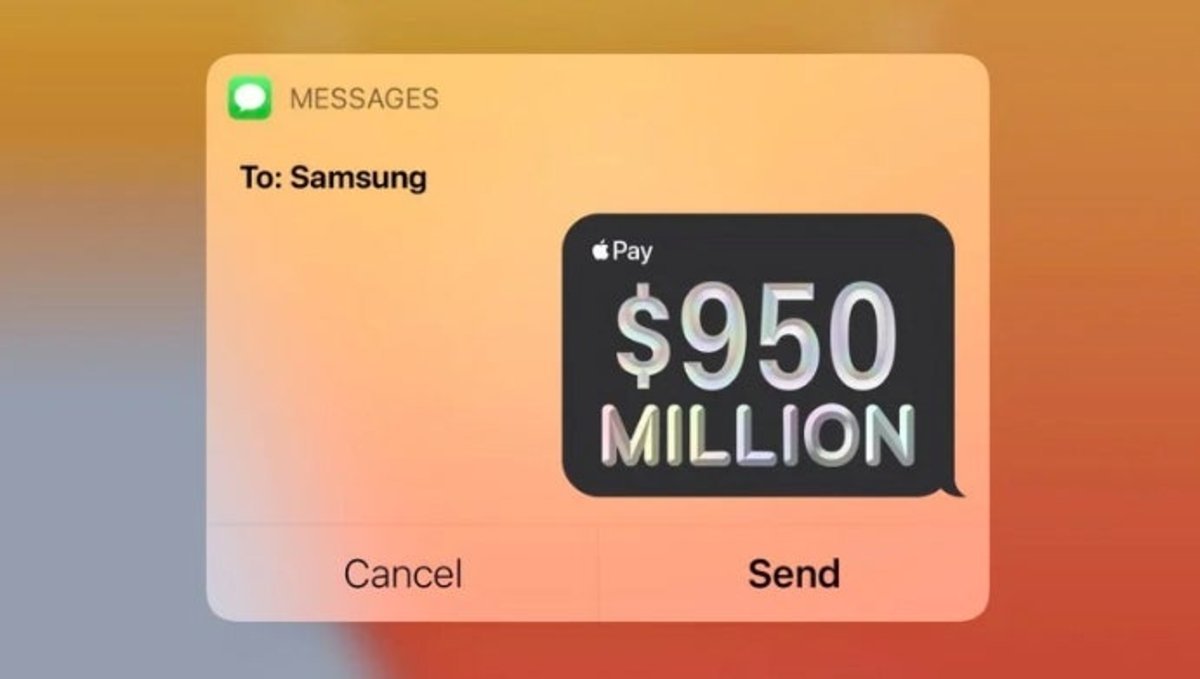 Apple paga a Samsung mil millones dólares