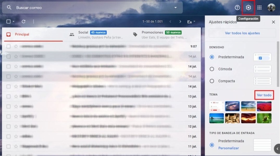 Cambia el tema de tu Gmail en 4 pasos muy fáciles
