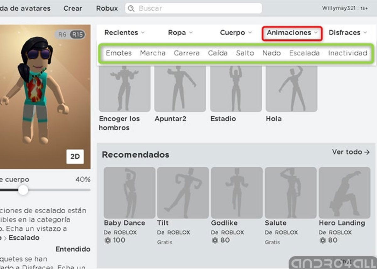 Roblox: cómo crear un avatar y modificar su aspecto y vestimenta