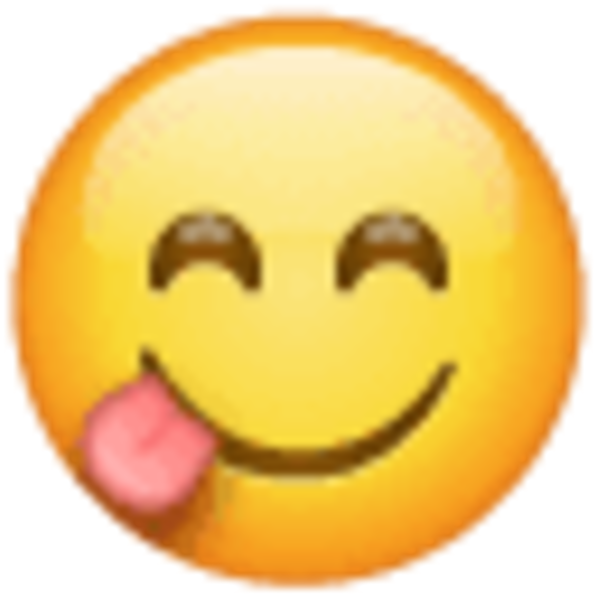 Emoji 1f60b. cara sonriente con la lengua fuera