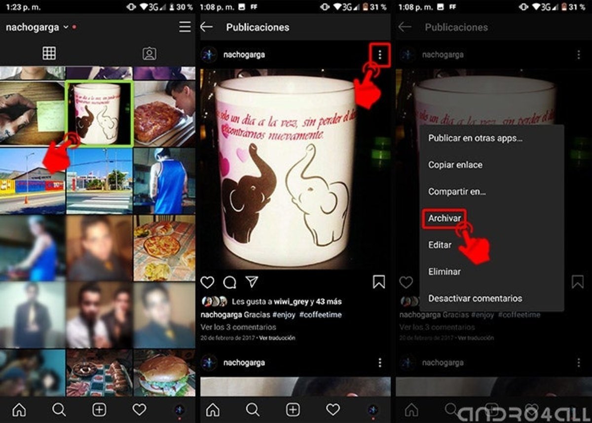 Pasos para ocultar las fotos de Instagram a una persona sin tener que borrarlas