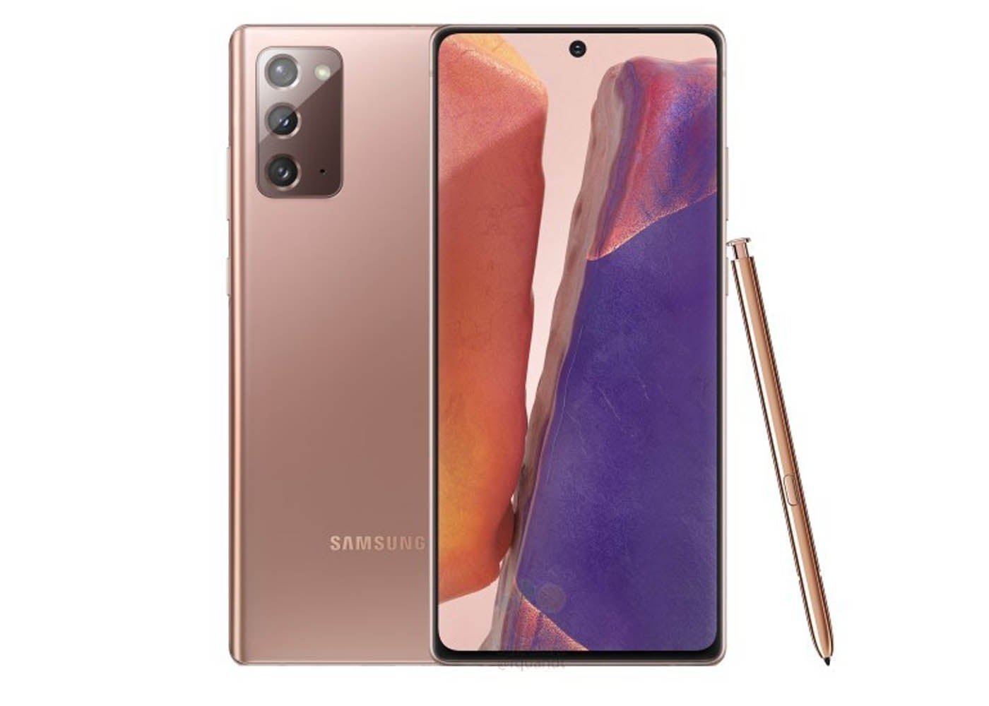 Samsung Galaxy Note20 en color bronce