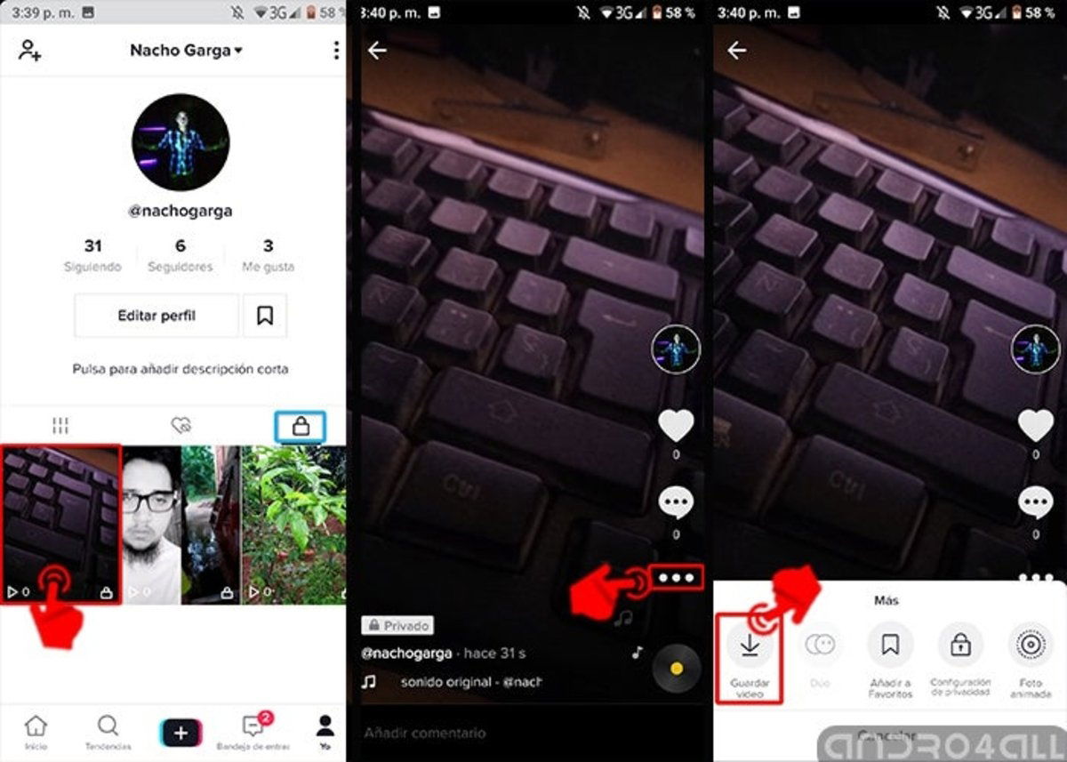 Como descargar un borrador de TikTok-3