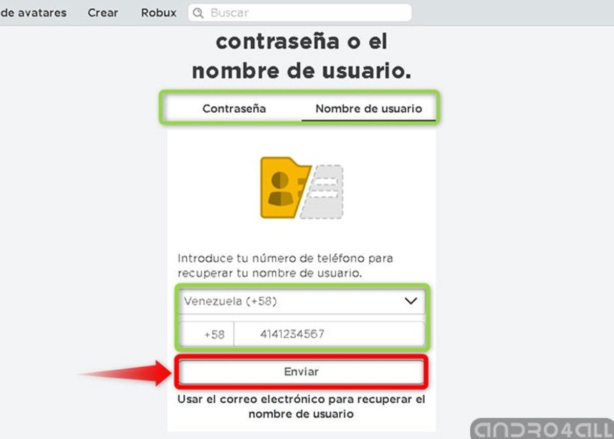 Escribe el número correcto con el que verificaste tu cuenta al principio