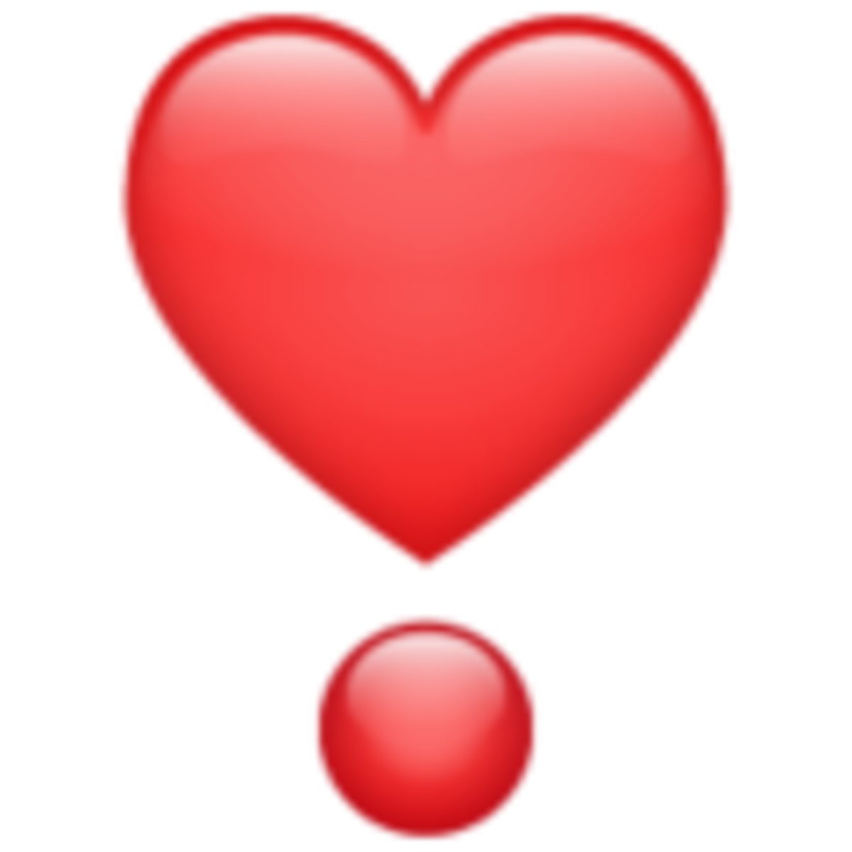 Emoji de corazon con exclamacion