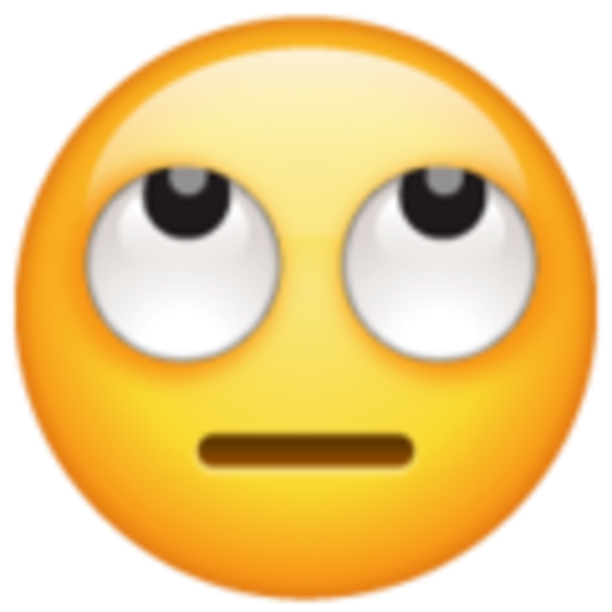 Emoji 1f644, cara con ojos en blanco