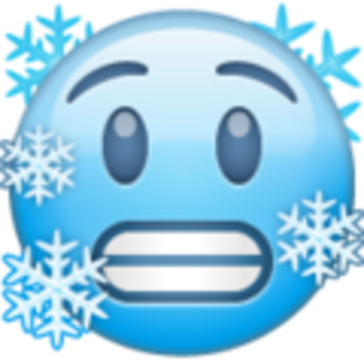 Emoji 1f976 de frío.