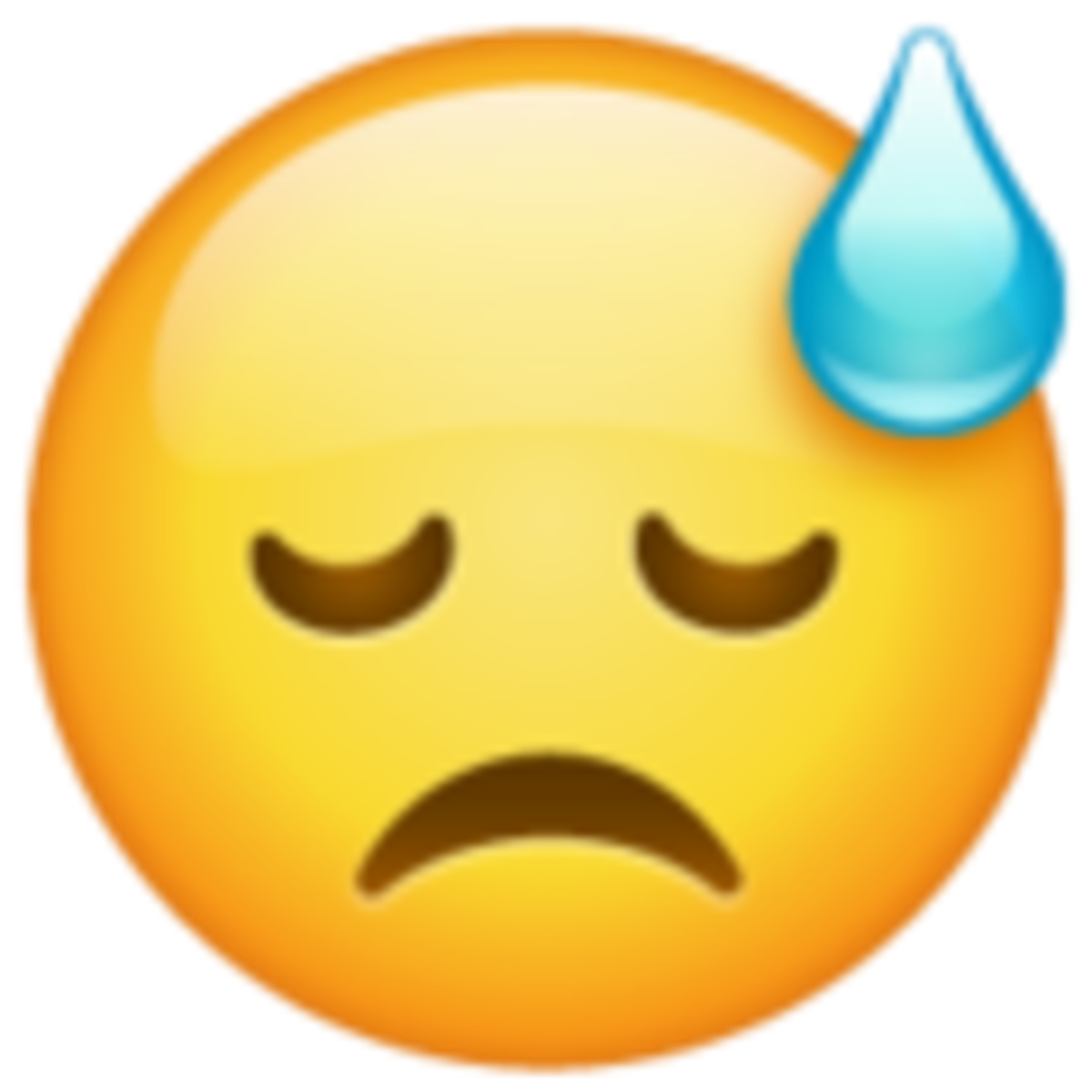 Emoji de cara con sudor frio