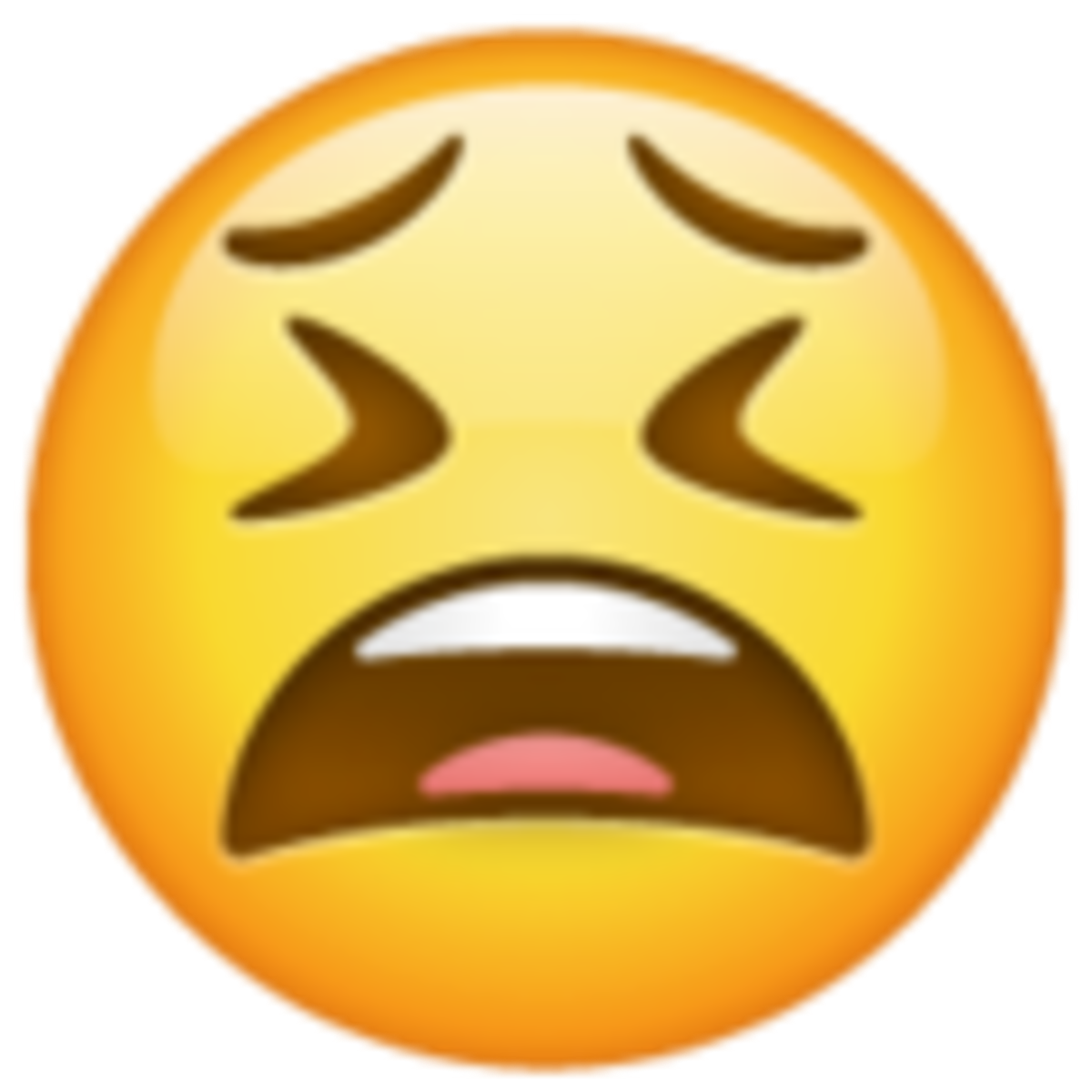 Emoji de cara de agotamiento