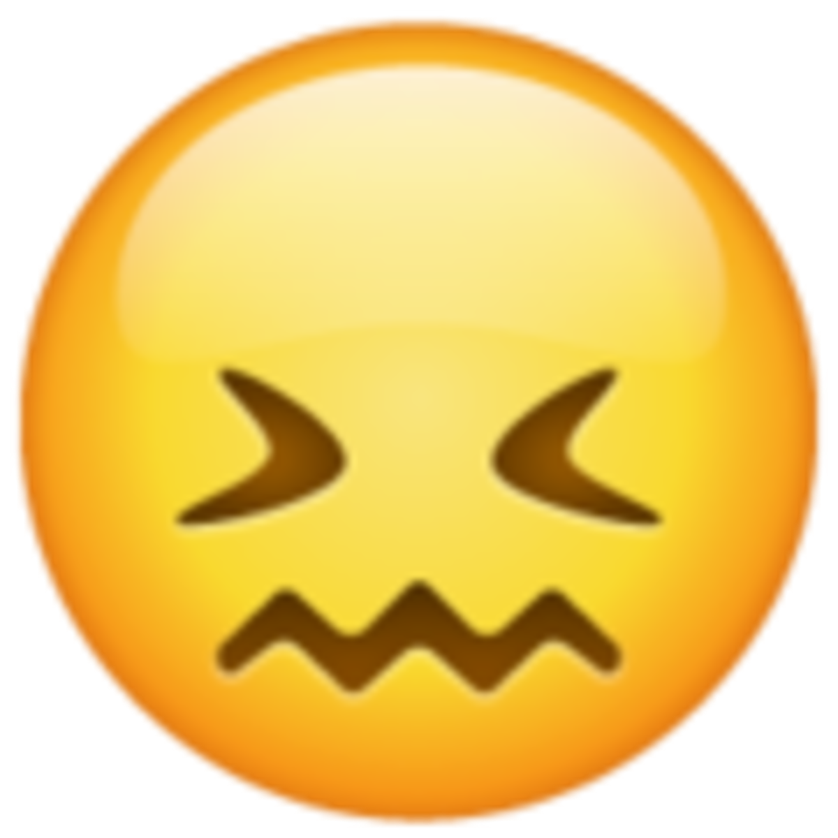 Emoji de cara de frustracion