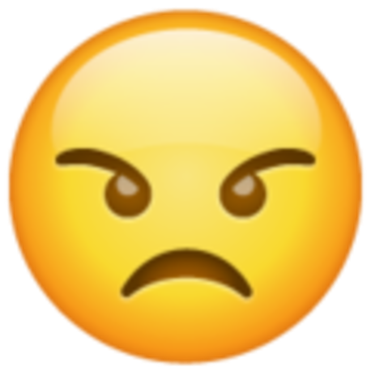 Emoji de cara enfadada