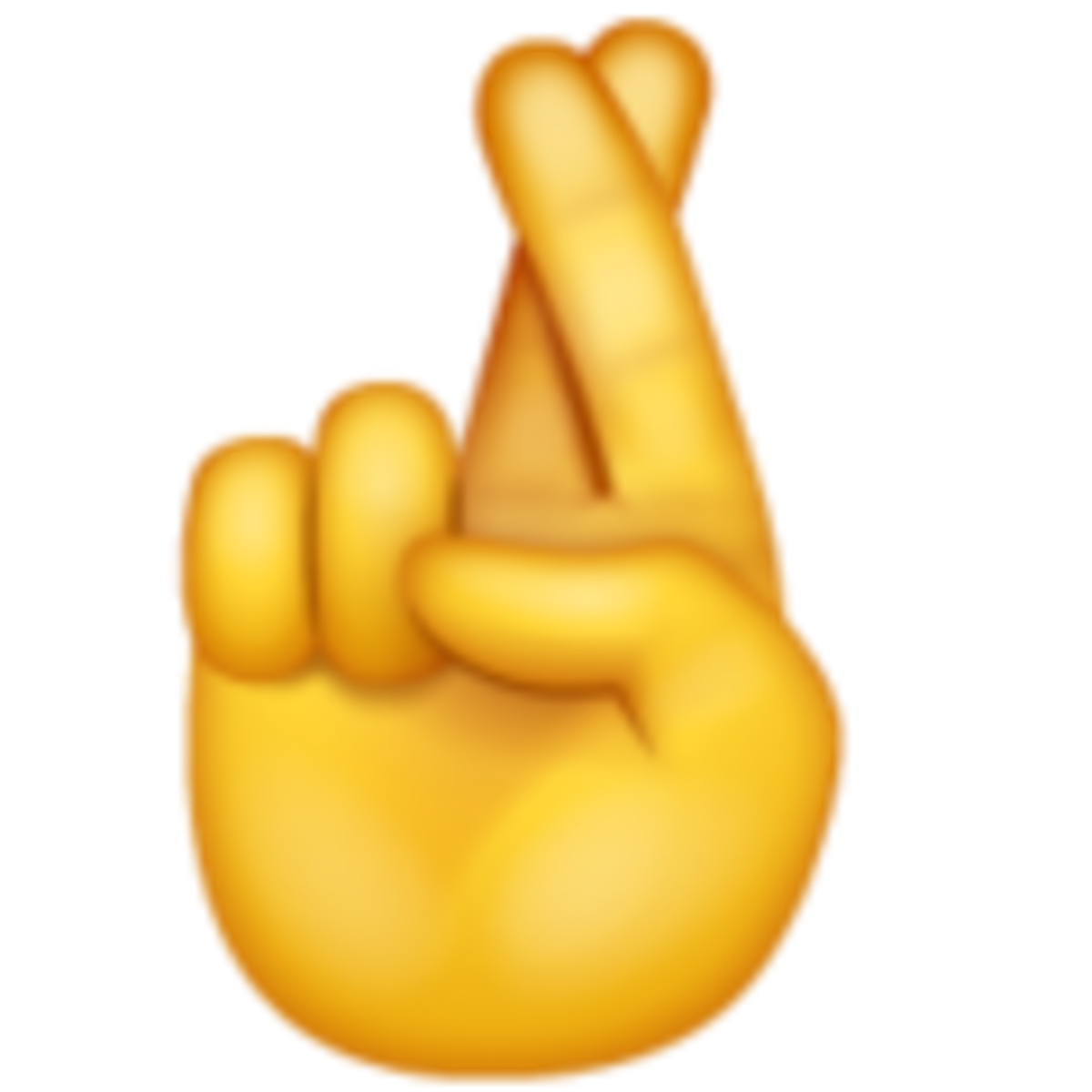 Emoji de dedos cruzados