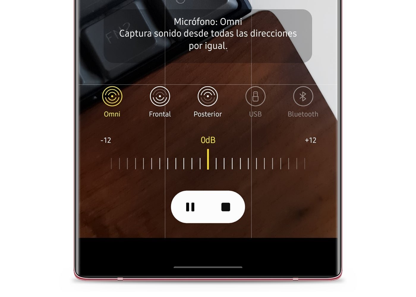 Grabacion de audio omni en One UI