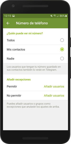 Cómo ocultar tu número en Telegram y que solo lo vea quien quieras