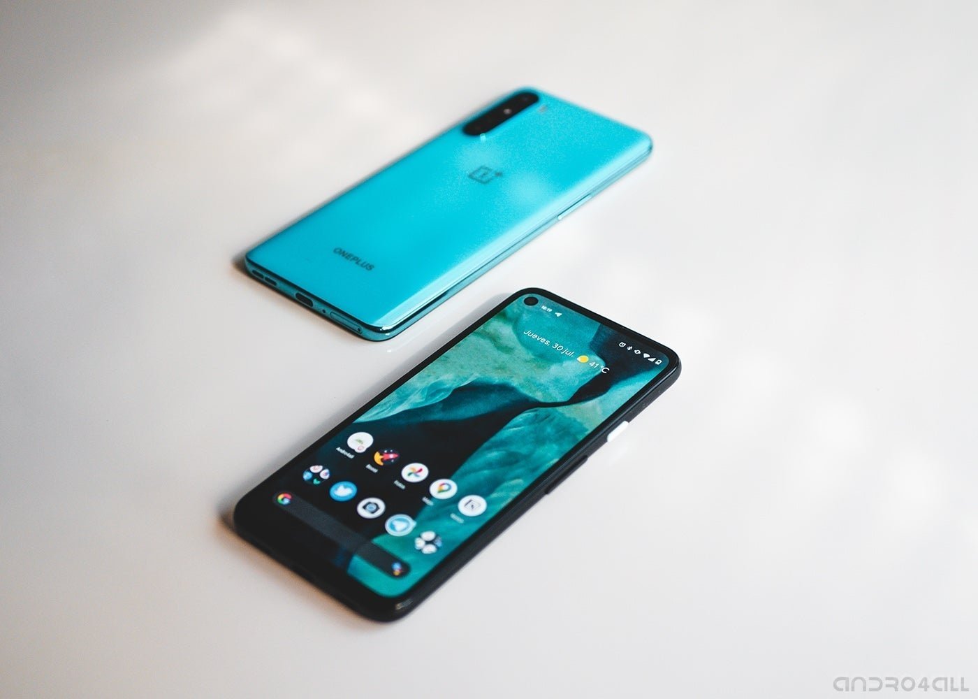 Pixel 4a y OnePlus Nord