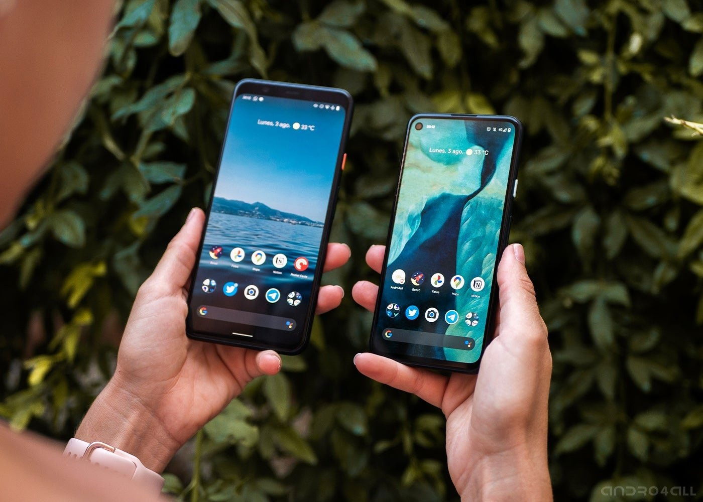 Pixel 4a y Pixel 4 XL