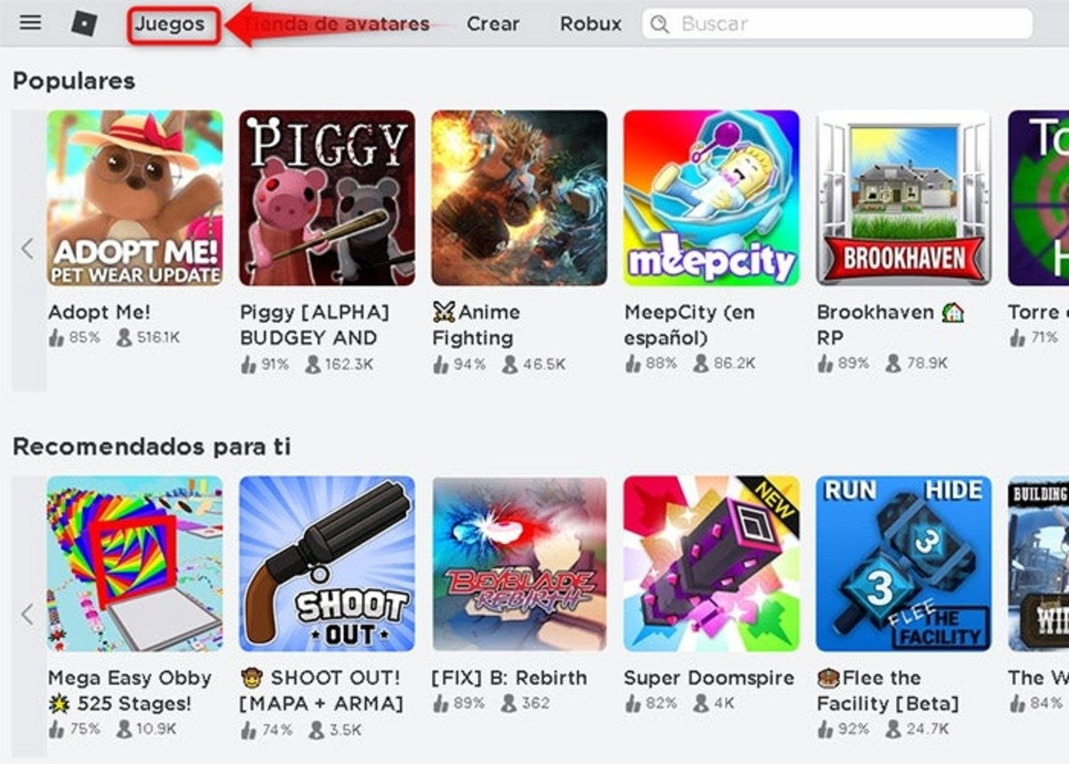 Cómo encontrar juegos en Roblox y jugarlos