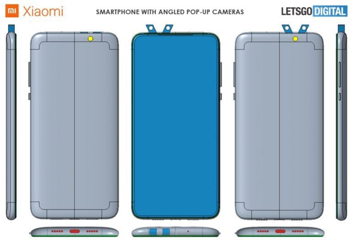 Así sería el móvil de Xiaomi con dos cámaras pop-up diagonales