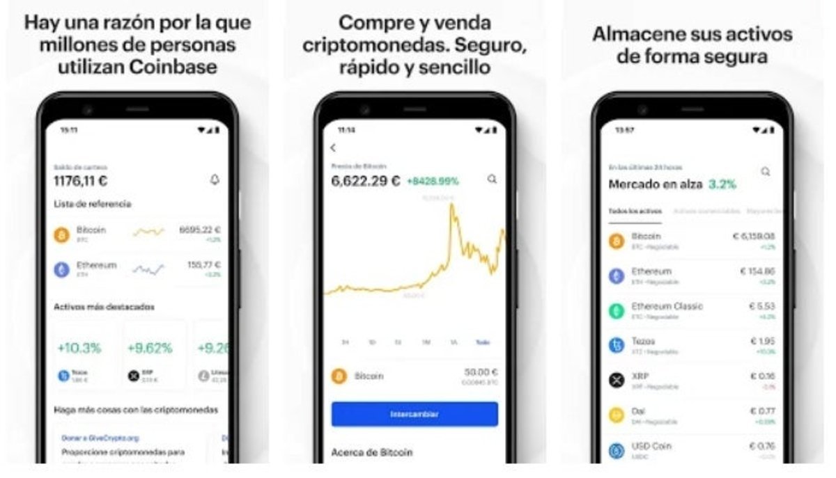 Coinbase, una popular app para comprar y vende divisa digital