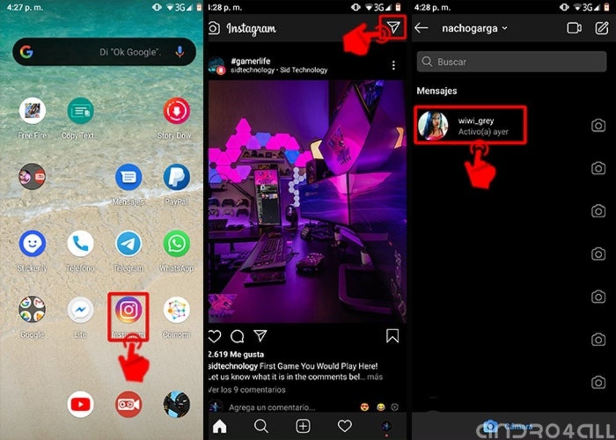 Como borrar mensajes de Instagram en Android y iPhone