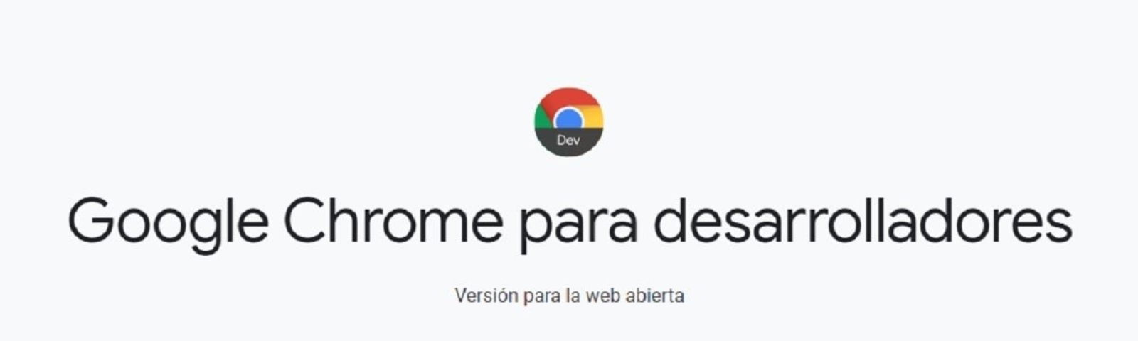 Google Chrome Dev