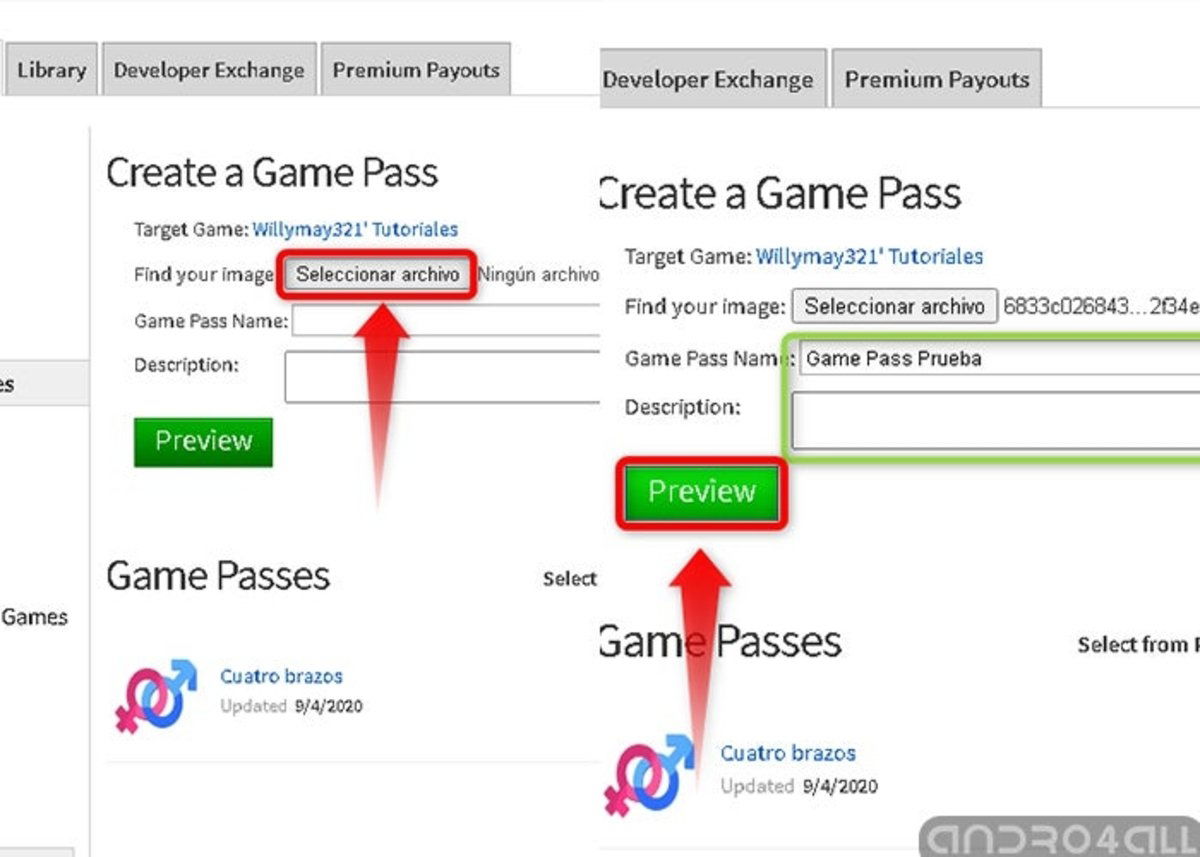 COMO CREAR UN GAME PASS EN CELULAR Y RECIBIR ROBUX 