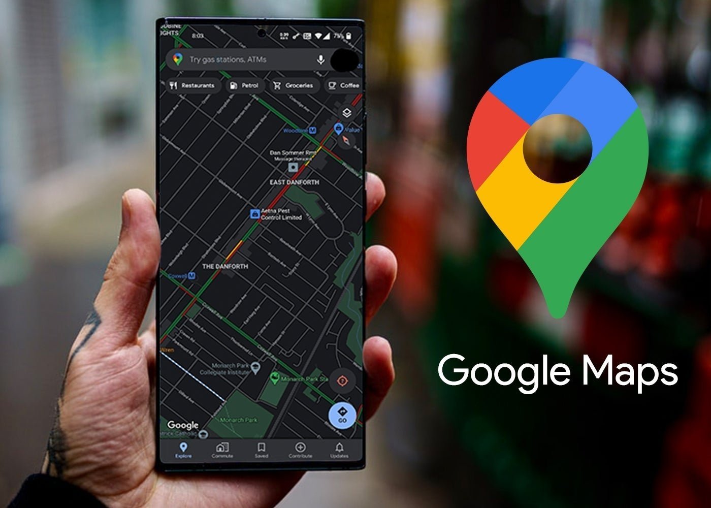 Google Maps, tema oscuro en Android