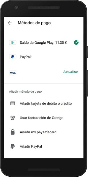 Usar saldo Google Play para pagar app