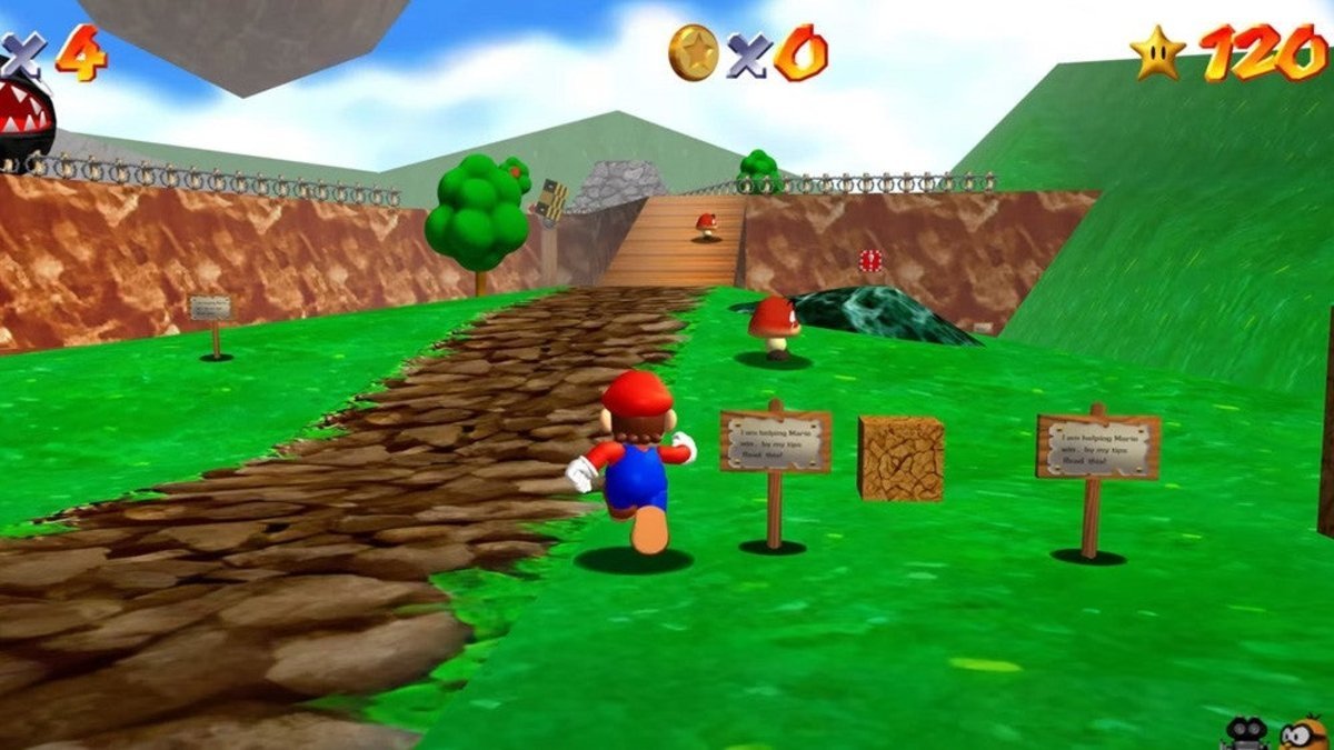 Super Mario 64, el primer juego 3D de Mario