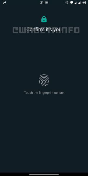 Acceso a WhatsApp con huella