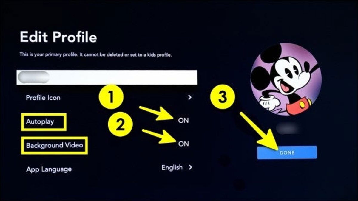 Cómo desactivar la auto reproducción en Disney+ y los vídeos de fondo