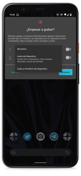 Graba la pantalla de tu móvil Android 11 sin instalar aplicaciones extra