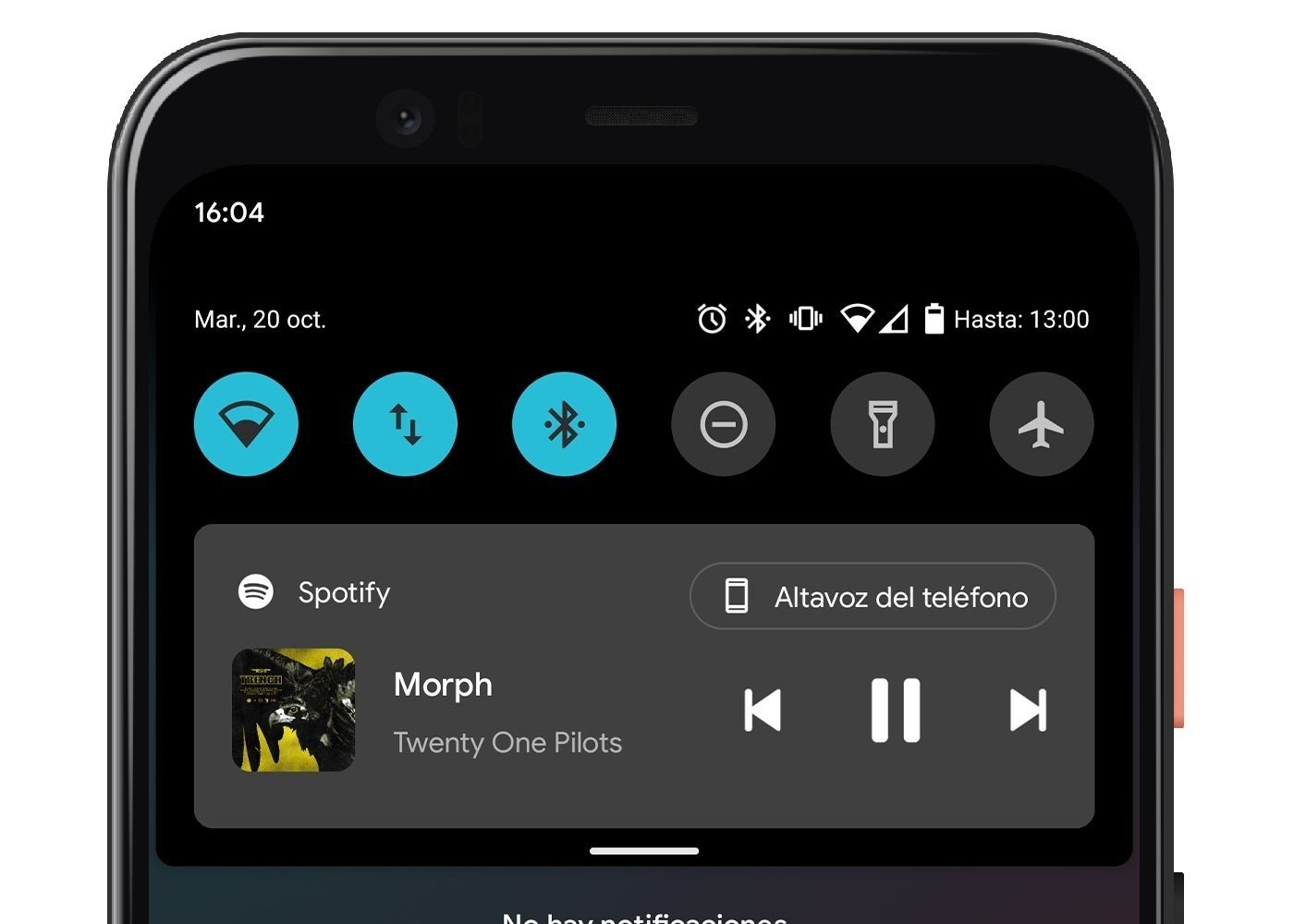 Elegir canal de audio en Android 11