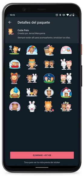 WhatsApp añade 2 nuevos packs de stickers, uno de ellos animado