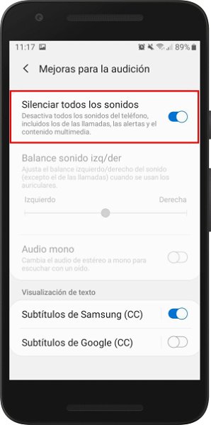 El truco para silenciar al 100% todos los sonidos de tu Samsung