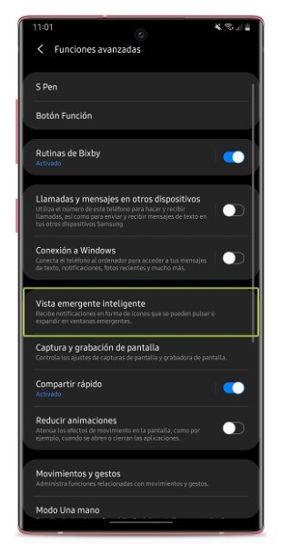 Cómo tener las notificaciones en burbujas de Android 11 en cualquier móvil Samsung