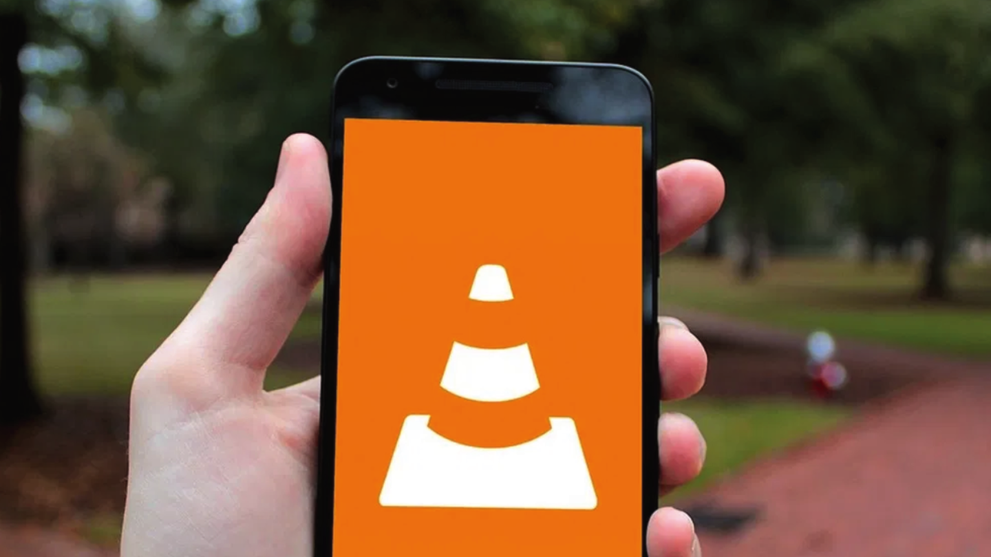 Logo de VLC en el móvil