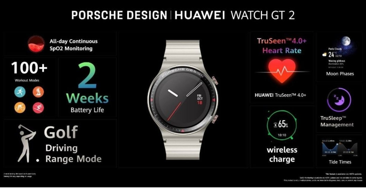 prestaciones del huawei watch gt 2 porsche design