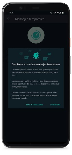 WhatsApp: Así puedes activar los mensajes temporales que desaparecen