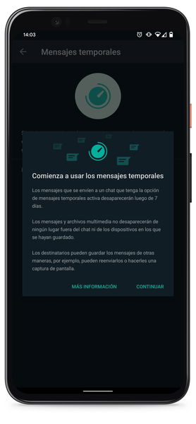 WhatsApp: Así puedes activar los mensajes temporales que desaparecen