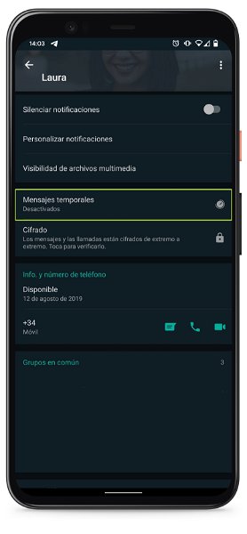 WhatsApp: Así puedes activar los mensajes temporales que desaparecen