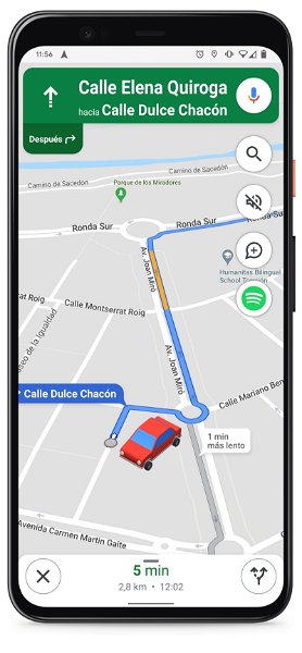 Cómo cambiar la flecha de Google Maps por un coche